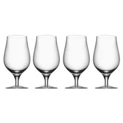 Orrefors 4 Copas De Cerveza Beer Taster
