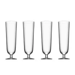 Orrefors 4 Copas De Cerveza Beer Pils