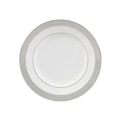 Wedgewood Plato Con Canto Gris Vera Wang Grosgrain