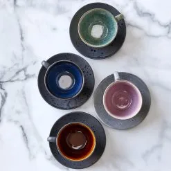 Taza Con Plato De Té Bitz Gris -Menaje de mesa Ventas 36818 01 02 65813d1e4f