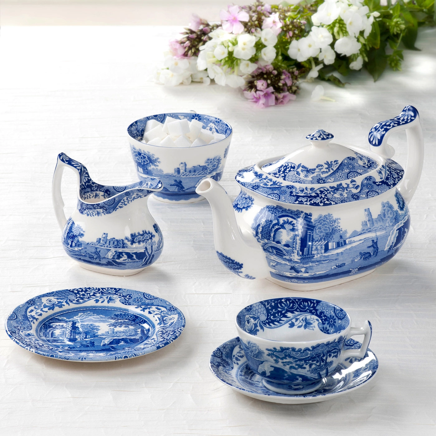 Spode Jarra De Leche Blue Italian 4 Spode Jarra De Leche Blue Italian - Imagen 2