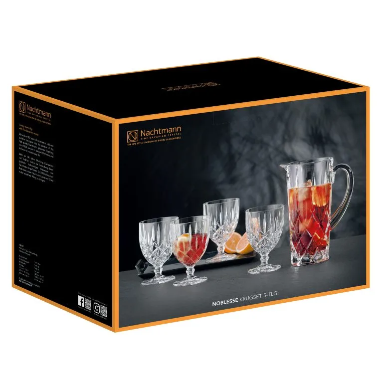 Nachtmann Set Jarra Y 4 Vasos Noblesse 5 Nachtmann Set Jarra Y 4 Vasos Noblesse - Imagen 3