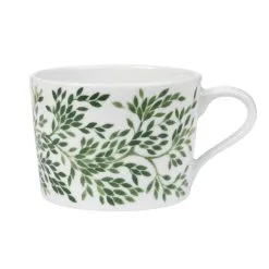 Götefors Porslin Taza Con Asa Botanica Verde