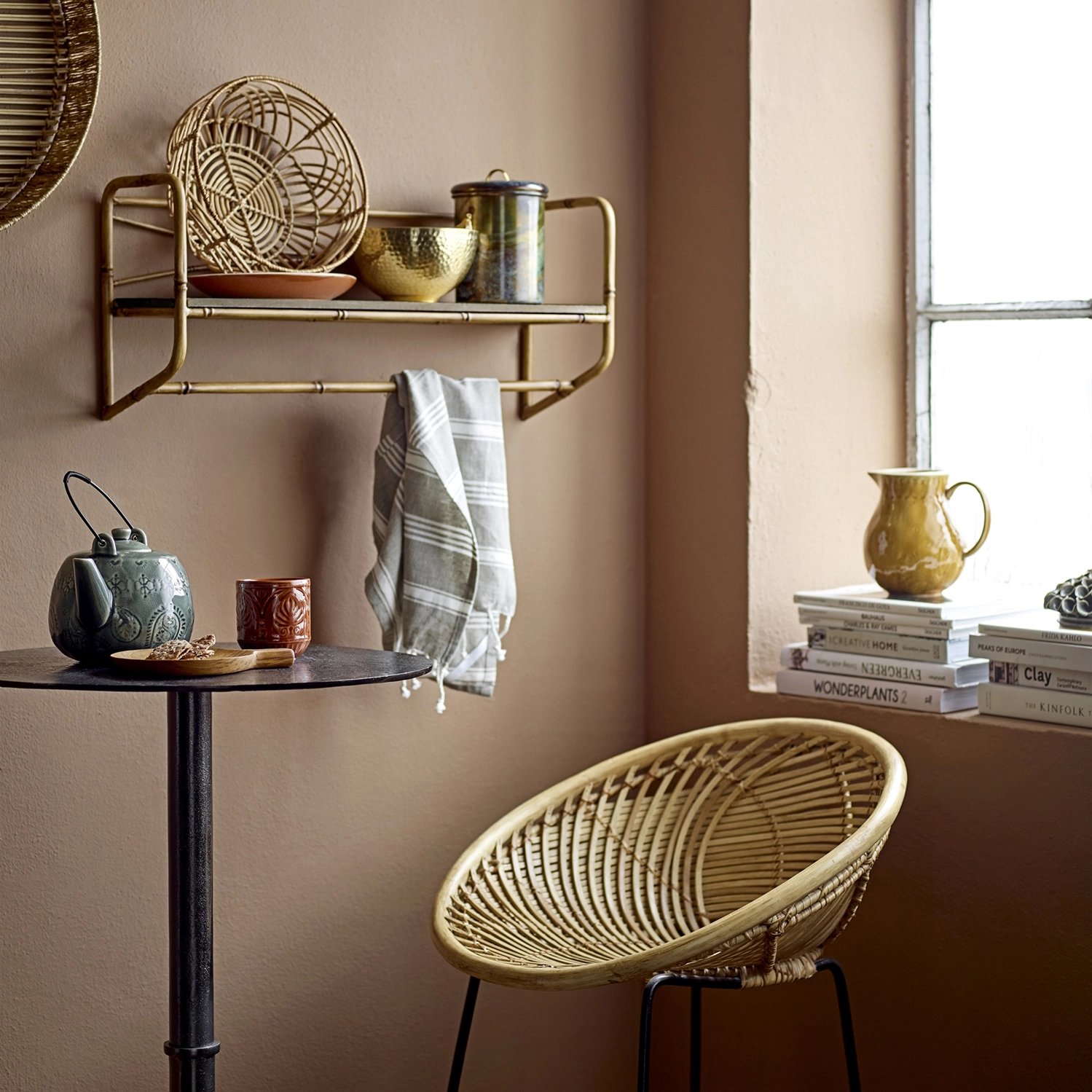 Set De 2 Paneras Ratán Bloomingville 4 Set De 2 Paneras Ratán Bloomingville - Imagen 2