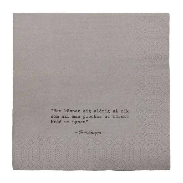 Ernst Servilleta Citat Bröd, Set De 20 3 Ernst Servilleta Citat Bröd, Set De 20