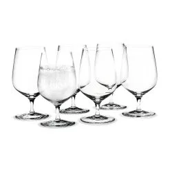 Holmegaard Vaso De Agua Transparente Cabernet, 6 Unidades
