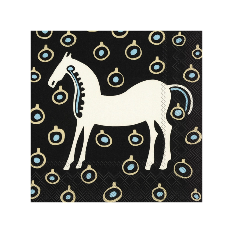 Marimekko Set De 20 Servilletas Musta Tamma 3 Marimekko Set De 20 Servilletas Musta Tamma