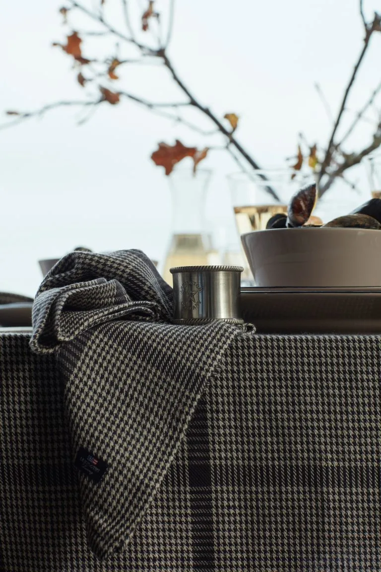 Lexington Servilleta De Tela Pepita Check Cotton Linen 50x50 Cm 6 Lexington Servilleta De Tela Pepita Check Cotton Linen 50x50 Cm - Imagen 4