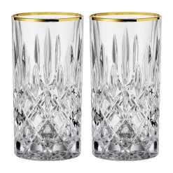 Nachtmann 2 Vasos Alargados Noblesse Gold 37,5 Cl