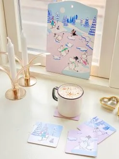 Opto Design 4 Posavasos Moomin Winter 2022 9x9 Cm -Menaje de mesa Ventas 574848 01 41 EnvironmentImage 8989551533