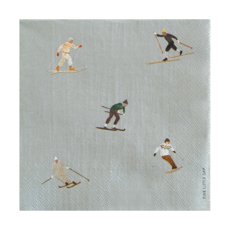 Fine Little Day 25 Servilletas Skiers 3 Fine Little Day 25 Servilletas Skiers