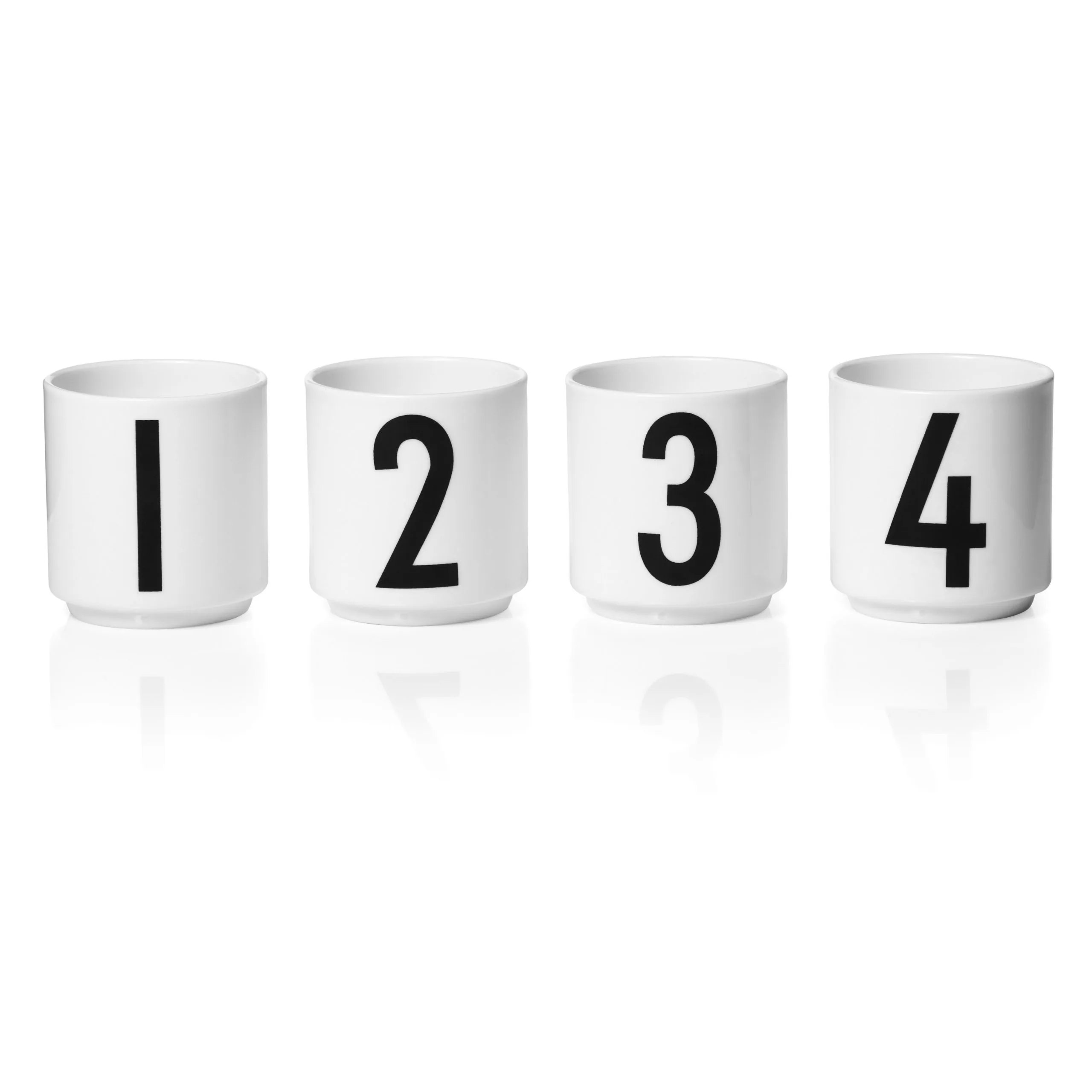 4 Tazas Espresso Design Letters 3 4 Tazas Espresso Design Letters